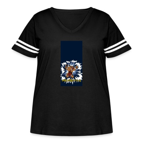 minotaur5 - Women's Curvy Vintage Sports T-Shirt
