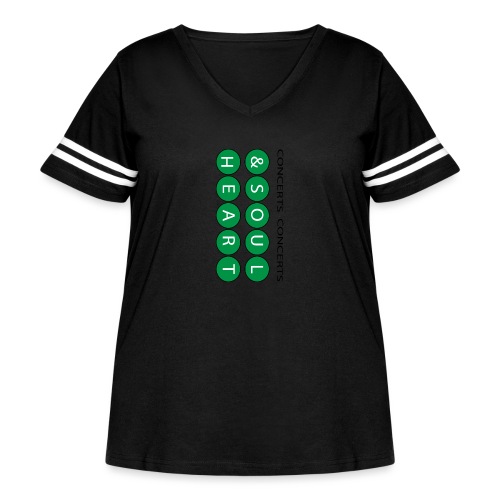 Can't go wrong with Money Green Heart & Soul - Women's Curvy Vintage Sports T-Shirt
