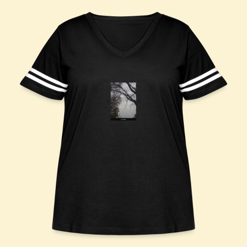 I DISAPPEAR: 3 SHORT SCREENPLAYS Front Cover - Women's Curvy V-Neck Football Tee
