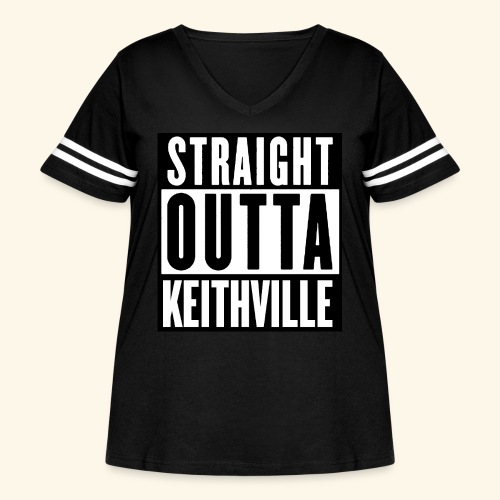 STRAIGHT OUTTA KEITHVILLE - Women's Curvy Vintage Sports T-Shirt