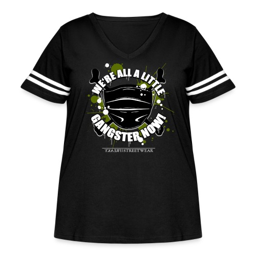 Covid Gangster - Women's Curvy Vintage Sports T-Shirt