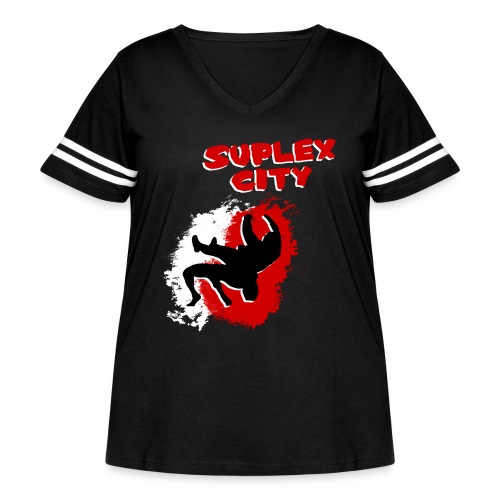 Suplex City (Womens) - Women's Curvy Vintage Sports T-Shirt