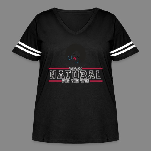 Team Natural FTW - Women's Curvy Vintage Sports T-Shirt