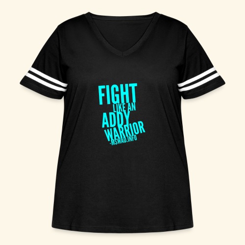 Addison's Disease June Awareness - Women's Curvy Vintage Sports T-Shirt