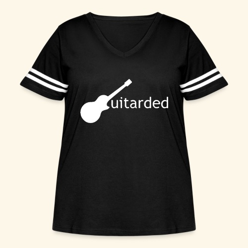 Guitarded - Women's Curvy Vintage Sports T-Shirt