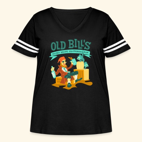Old Bill's - Women's Curvy Vintage Sports T-Shirt