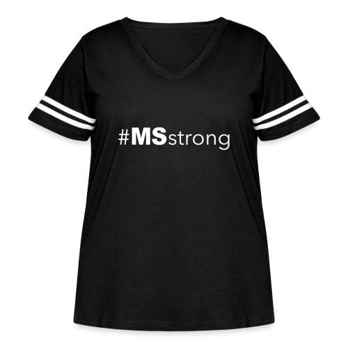 #MSstrong - Women's Curvy Vintage Sports T-Shirt