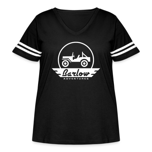 Barlow Adventures classic round logo - Women's Curvy Vintage Sports T-Shirt