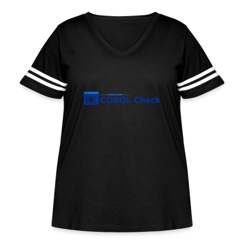 COBOL Check - Women's Curvy Vintage Sports T-Shirt