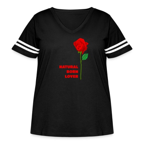 Natural Born Lover - I'm a master in seduction! - Women's Curvy Vintage Sports T-Shirt