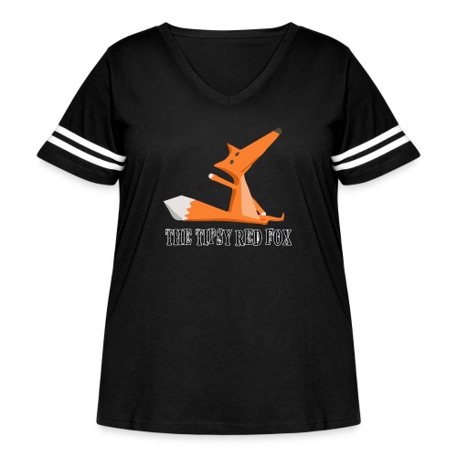 The Tipsy Red Fox T-Shirts and clothes - Women's Curvy Vintage Sports T-Shirt