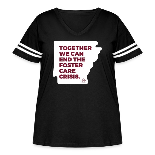 Together! - Women's Curvy Vintage Sports T-Shirt
