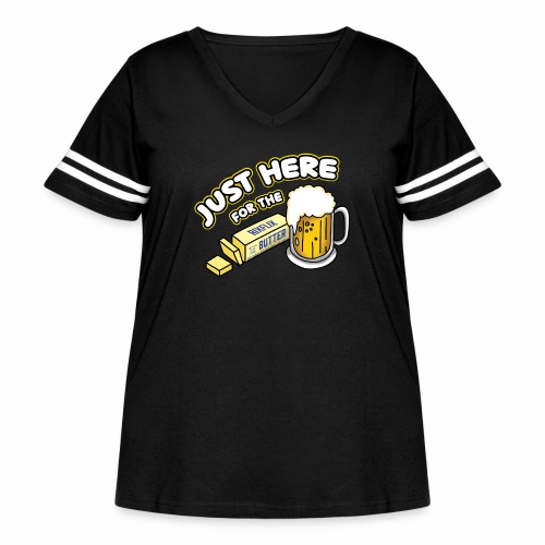 BBeer 1 - Women's Curvy Vintage Sports T-Shirt