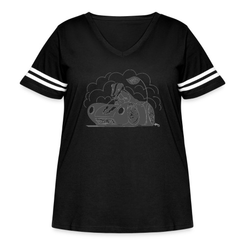 Badgers Drift by _Essayer - Women's Curvy Vintage Sports T-Shirt