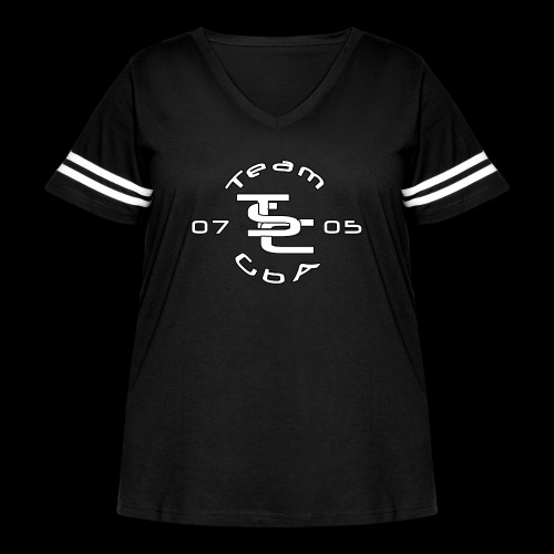 TSC Interlocked - Women's Curvy Vintage Sports T-Shirt