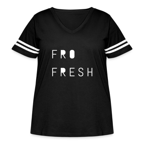 Fro fresh - Women's Curvy Vintage Sports T-Shirt
