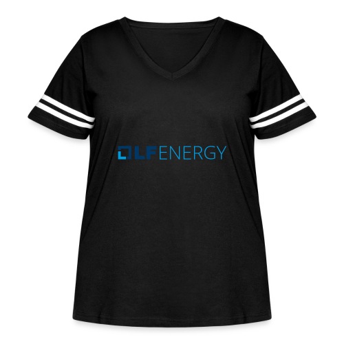 LF Energy Color - Women's Curvy V-Neck Football Tee