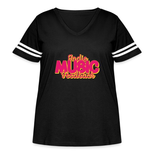 JB :: Indie Music Feedback - Women's Curvy Vintage Sports T-Shirt