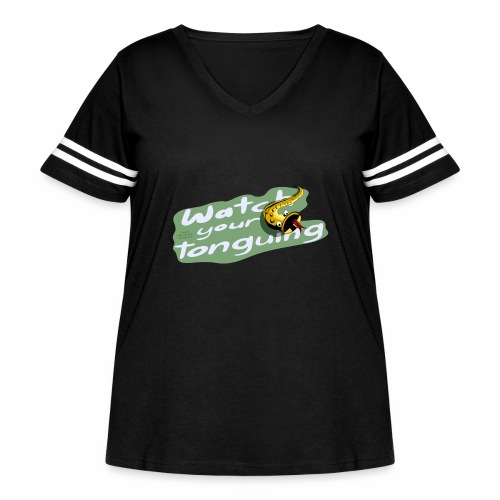 Saxophone players: Watch your tonguing!! green - Women's Curvy Vintage Sports T-Shirt