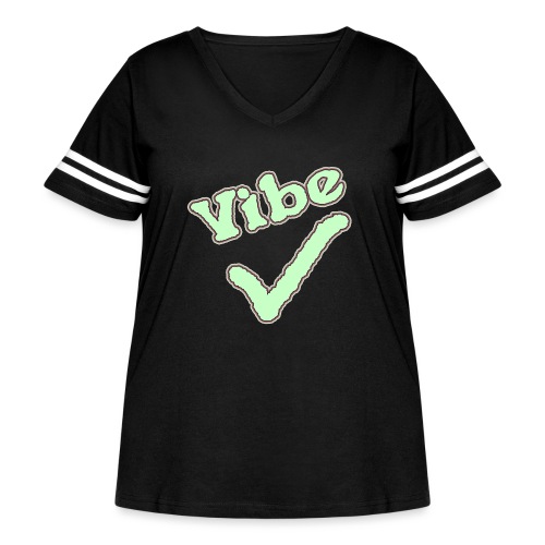 Vibe Check - Women's Curvy Vintage Sports T-Shirt