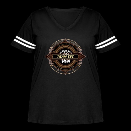 Design 9 - Women's Curvy Vintage Sports T-Shirt