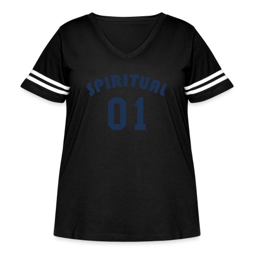 Spiritual One - Women's Curvy Vintage Sports T-Shirt