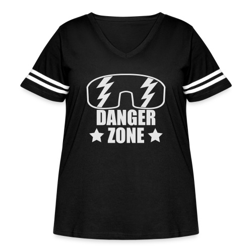 dangerzone_forblack - Women's Curvy Vintage Sports T-Shirt