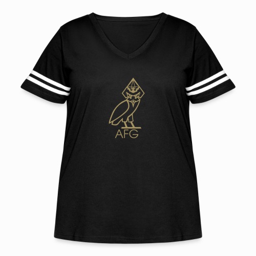 Novo Gold - Women's Curvy Vintage Sports T-Shirt