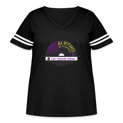 Al Ritmo de tu Musica con Yolanda Fabian - Women's Curvy Vintage Sports T-Shirt
