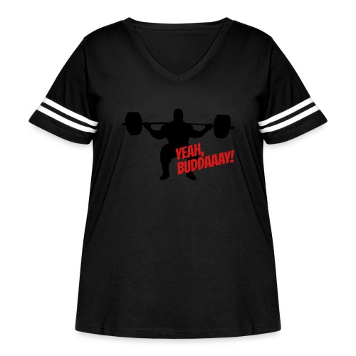 Yeah, Buddaaay! - Women's Curvy Vintage Sports T-Shirt
