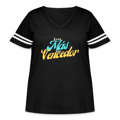Art Eres Más que Vencedor - Women's Curvy Vintage Sports T-Shirt