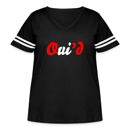 Weed aka Oui'd - Women's Curvy Vintage Sports T-Shirt