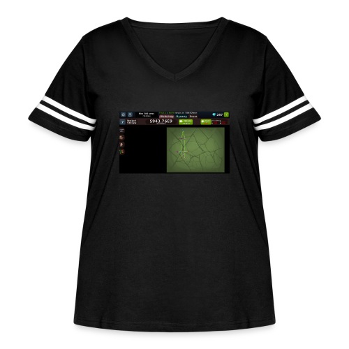 Now that's a knife - Women's Curvy V-Neck Football Tee