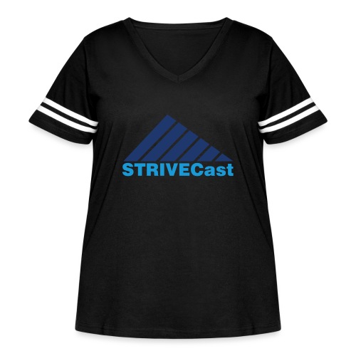 STRIVECast - Women's Curvy V-Neck Football Tee