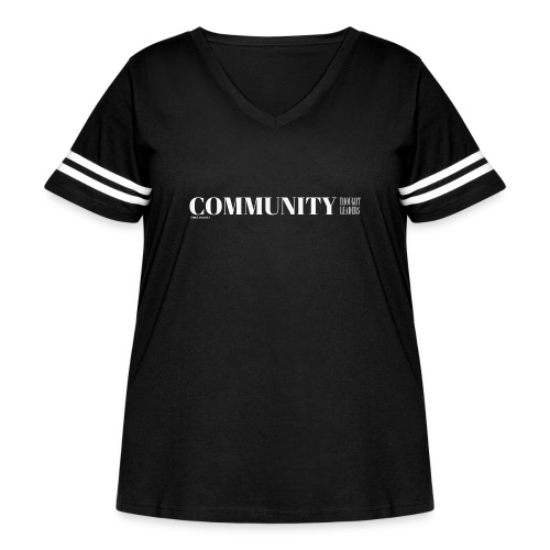 Community Thought Leaders - Women's Curvy Vintage Sports T-Shirt