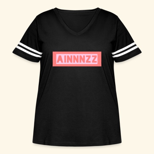 Ainnnzz sweatshirt - Women's Curvy V-Neck Football Tee