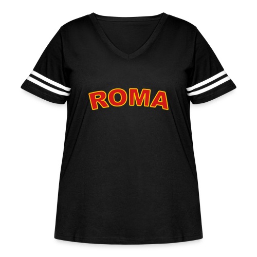 roma_2_color - Women's Curvy Vintage Sports T-Shirt