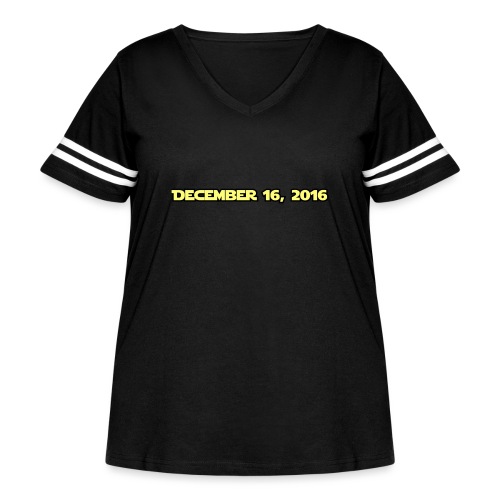 Rogue One Countdown Date - Women's Curvy Vintage Sports T-Shirt