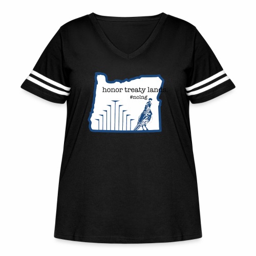treatylands - Women's Curvy Vintage Sports T-Shirt