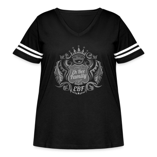 Eh Bee Family - Silver - Women's Curvy Vintage Sports T-Shirt