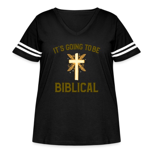 Biblical - Women's Curvy Vintage Sports T-Shirt