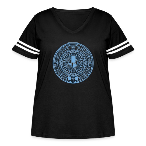 SpyFu Mayan - Women's Curvy Vintage Sports T-Shirt