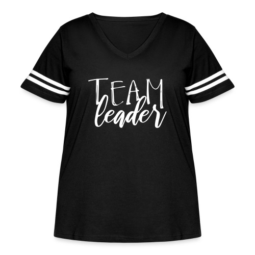 Team Leader Teacher T-Shirts - Women's Curvy Vintage Sports T-Shirt