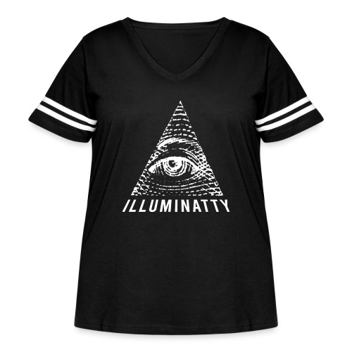 Illuminatty - Women's Curvy Vintage Sports T-Shirt