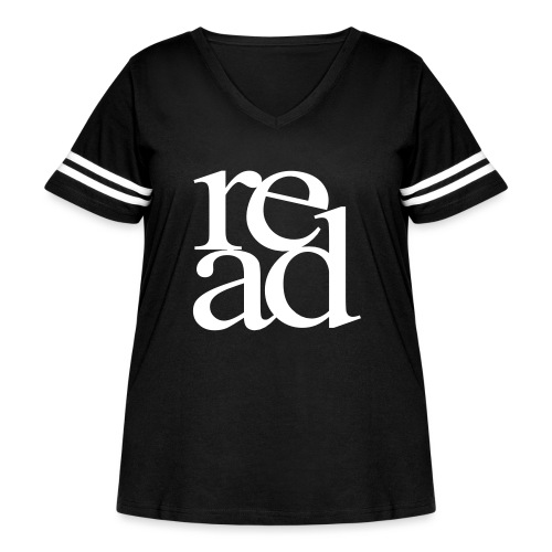 Read Bookworm Teachers T-Shirts - Women's Curvy Vintage Sports T-Shirt