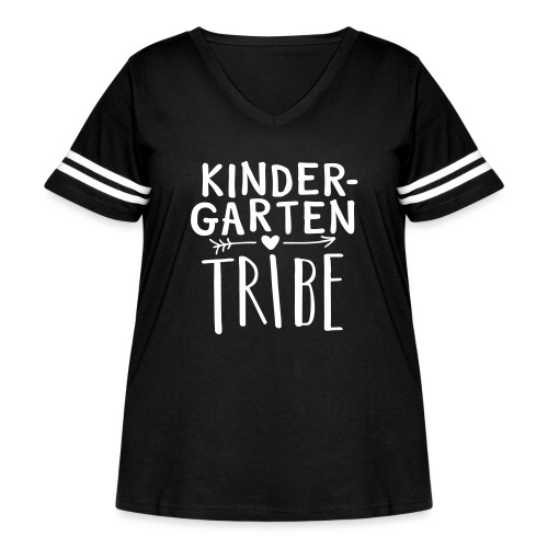 Kindergarten Tribe Teacher Team T-Shirts - Women's Curvy Vintage Sports T-Shirt