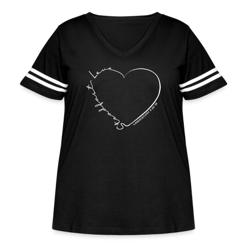 Steadfast Love - Women's Curvy Vintage Sports T-Shirt