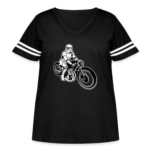 Stormtrooper Motorcycle - Women's Curvy Vintage Sports T-Shirt