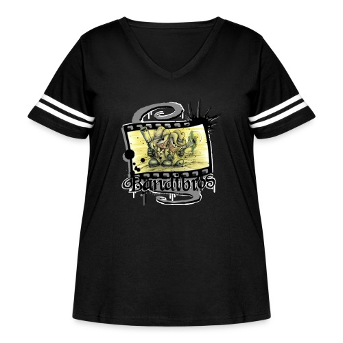 Bandibros II - Women's Curvy Vintage Sports T-Shirt