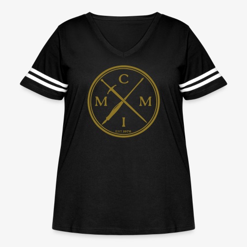 pen x sword - Women's Curvy Vintage Sports T-Shirt